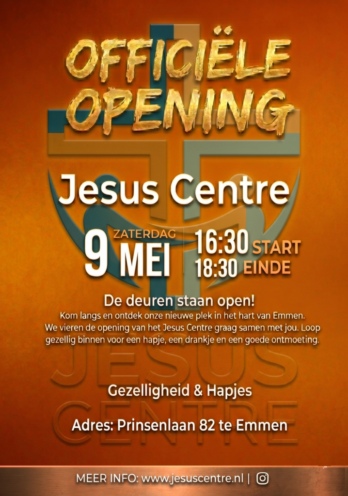 Jesus Centre openingsfolder